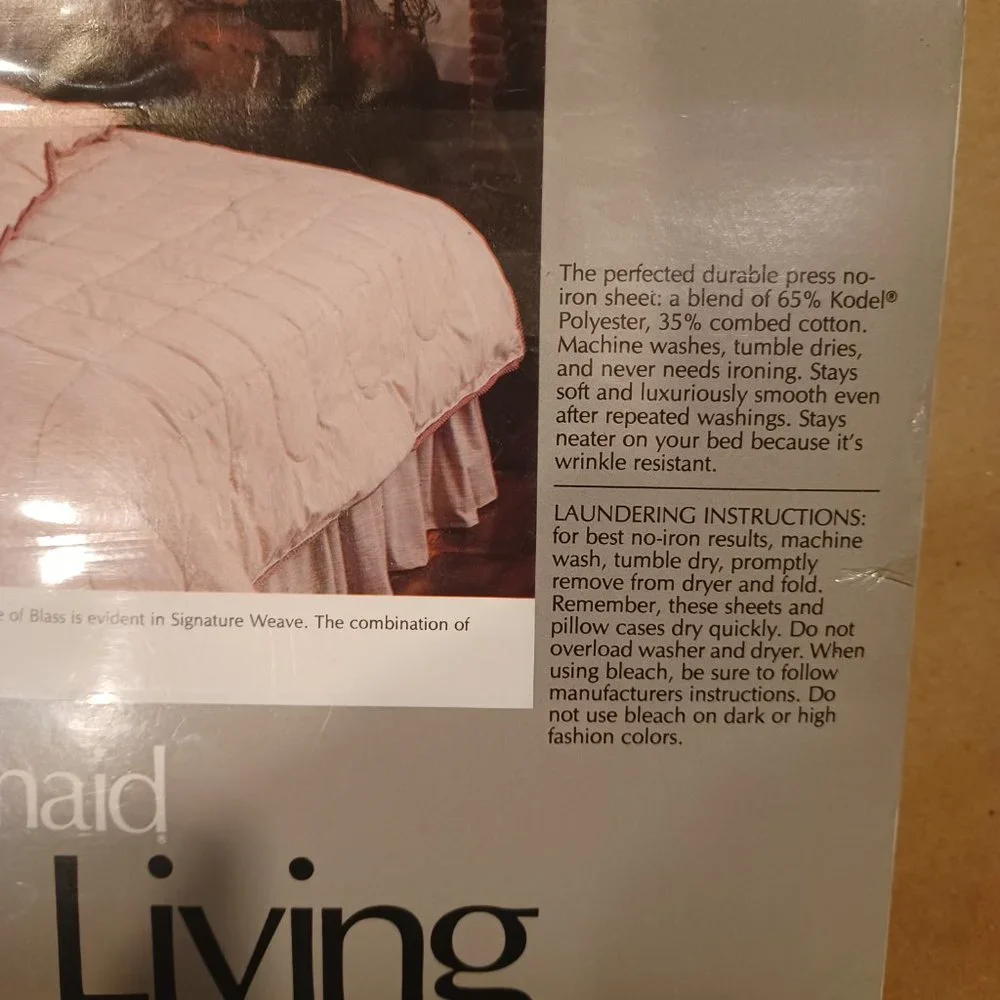 Vintage Bill Blass Springmaid Striped Twin Flat Sheet NEW No-Iron Percale